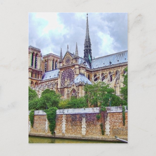 Kathedrale Notre-Dame 2 Postkarte (Vorderseite)