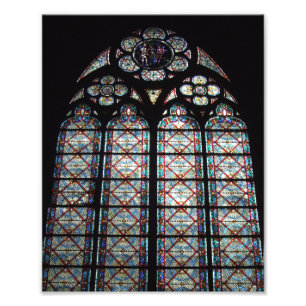 Kathedrale Notre Dame aus festem Glas Fotodruck
