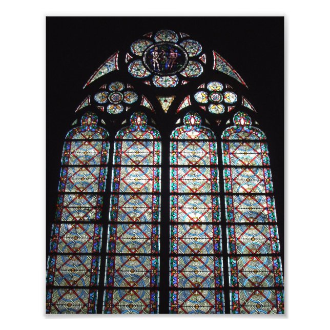 Kathedrale Notre Dame aus festem Glas Fotodruck (Vorne)
