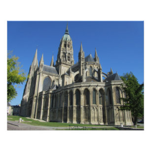 Kathedrale Notre-Dame, Bayeux, Frankreich Poster