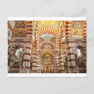 Kathedrale Notre Dame de la garde in Marseille Postkarte