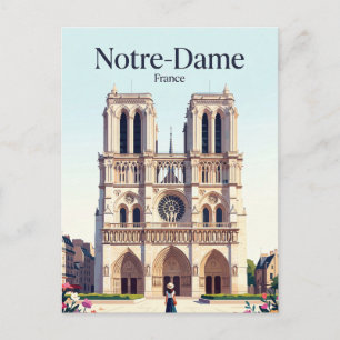 Kathedrale Notre-Dame Frankreich Postkarte