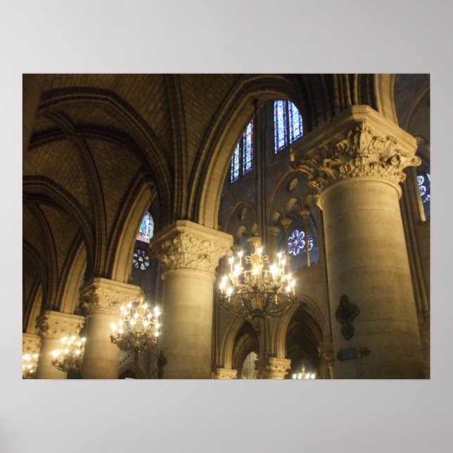 Kathedrale Notre Dame, Paris, Frankreich Poster (Vorne)