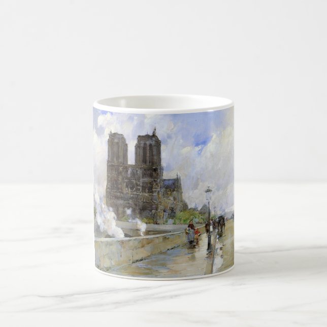 Kathedrale Notre Dame (Paris, Frankreich) (Vintage Kaffeetasse (Mittel)