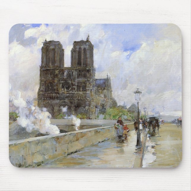 Kathedrale Notre Dame (Paris, Frankreich) (Vintage Mousepad (Vorne)