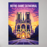 Kathedrale Notre-Dame, Reisekunstposter