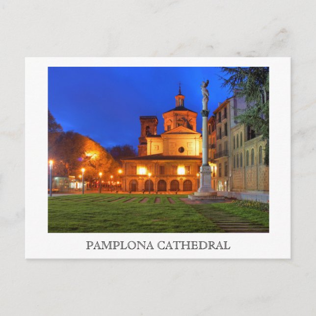 Kathedrale Pamplona Postkarte (Vorderseite)