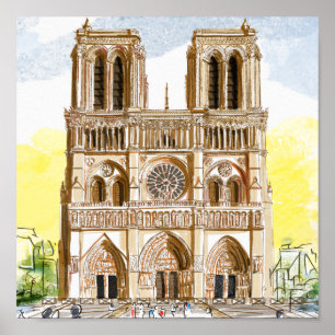 Kathedrale Paris Notre Dame Poster