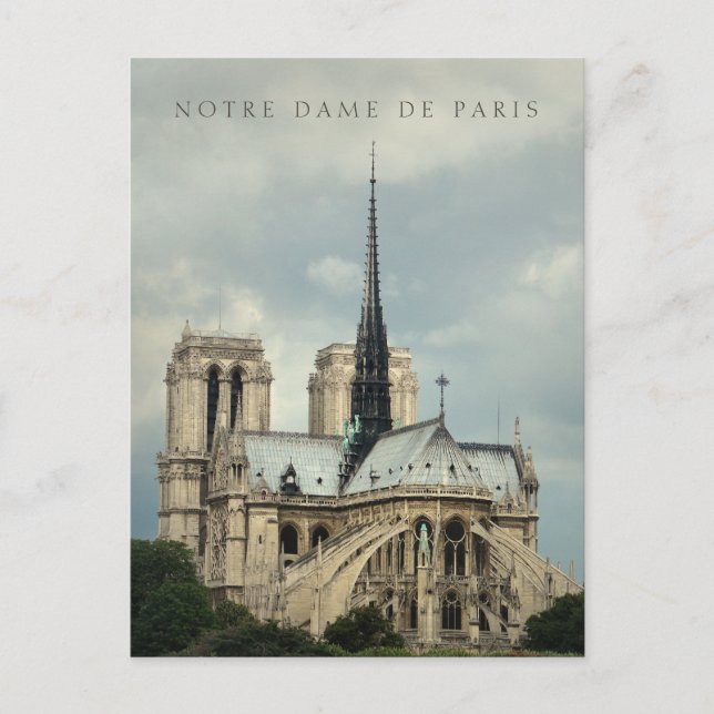 Kathedrale Paris Notre Dame Postkarte (Vorderseite)