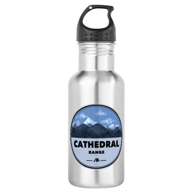 Kathedrale Range California Camping Edelstahlflasche (Vorderseite)