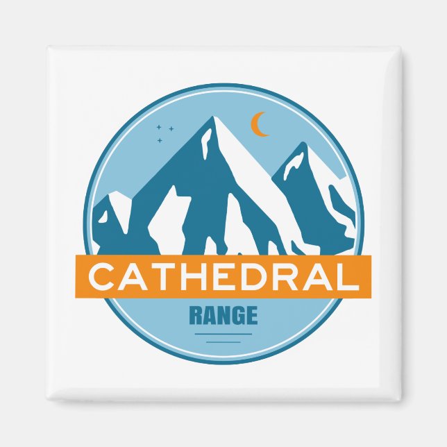 Kathedrale Range California Magnet (Vorne)