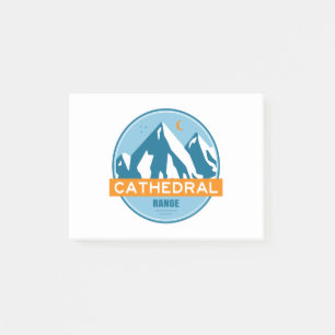 Kathedrale Range California Post-it Klebezettel