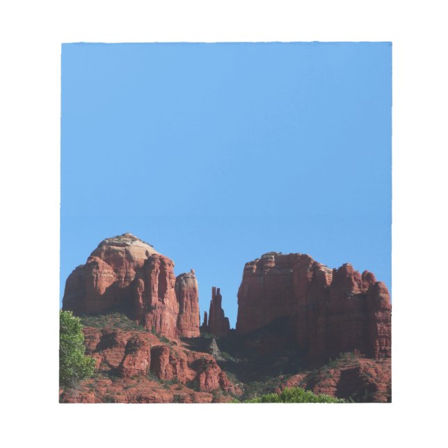 Kathedrale Rock in Sedona Notizblock (Vorderseite)