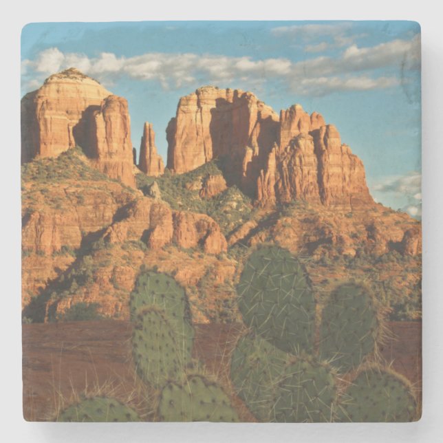 Kathedrale Rock - Sunset from Secret Canyon Steinuntersetzer (Vorderseite)