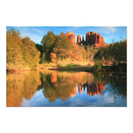 Kathedrale Rock und Reflexionen, Sedona Arizona Fotodruck