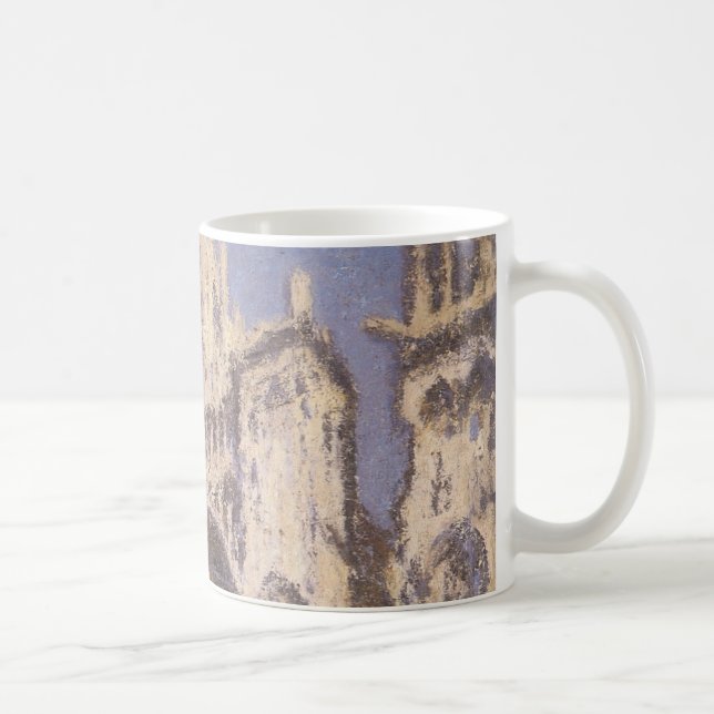 Kathedrale Rouen, Harmony Blue Gold von Claude Mon Kaffeetasse (Rechts)