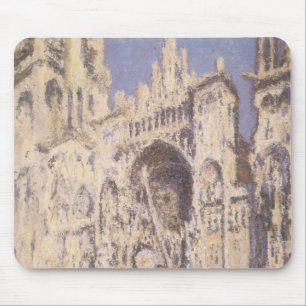 Kathedrale Rouen, Harmony Blue Gold von Claude Mon Mousepad