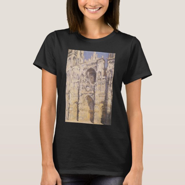 Kathedrale Rouen, Harmony Blue Gold von Claude Mon T-Shirt (Vorderseite)