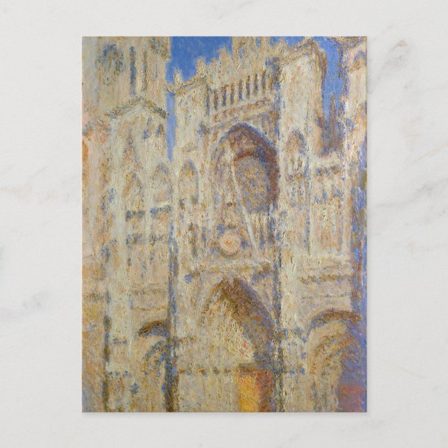 Kathedrale Rouen, Sun-Portal von Claude Monet Postkarte (Vorderseite)