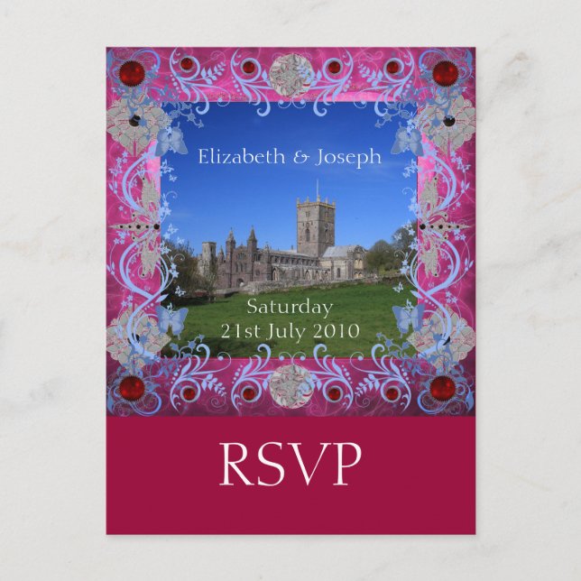 Kathedrale Rubine Art Deko UAWG Postkarte (Vorderseite)