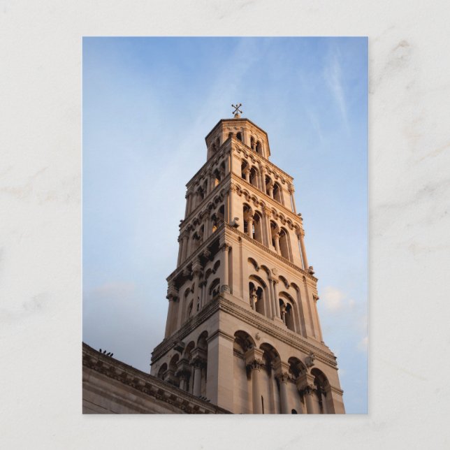 Kathedrale Saint Domnius Bell Tower in Split Postkarte (Vorderseite)