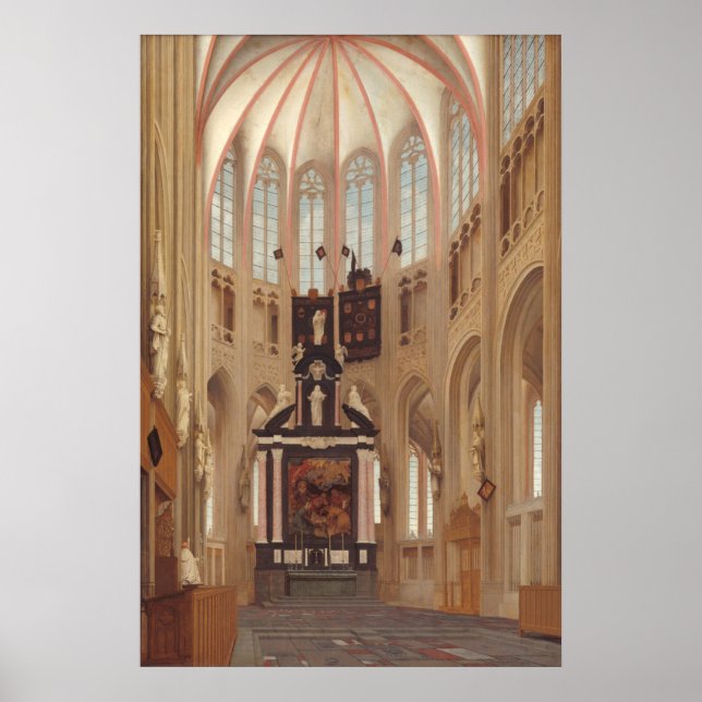 Kathedrale Saint John - P Saenredam Kunstmuseum Poster (Vorne)