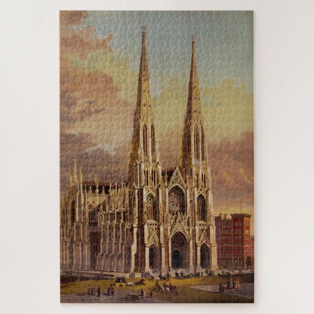 Kathedrale Saint Patrick in Midtown Manhattan Puzzle (Vertikal)