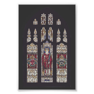 Kathedrale Saint Polycarp Buntglas Kunst Fotodruck