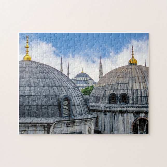 Kathedrale Saint Sophie und Blaue Moschee - Istanb Puzzle (Horizontal)
