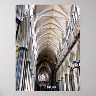 Kathedrale Salisbury Poster