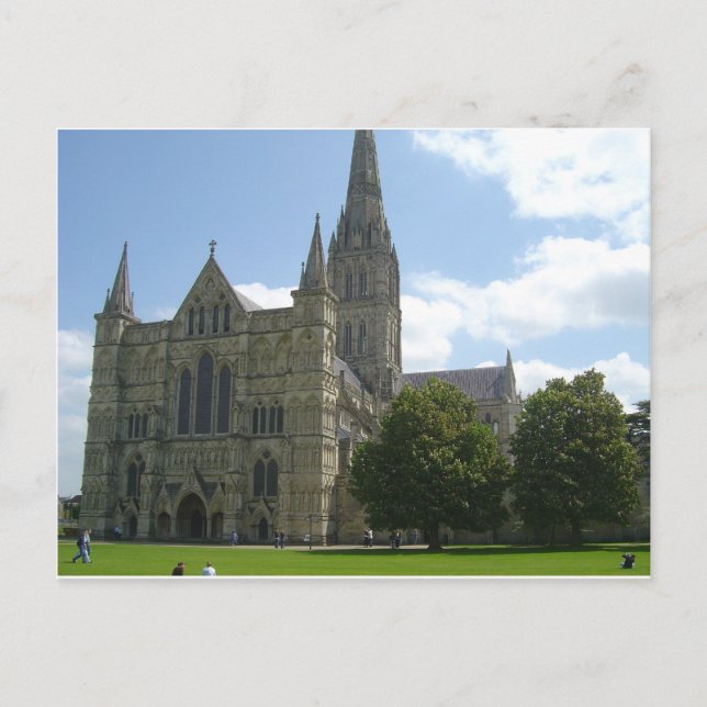 Kathedrale Salisbury Postkarte (Vorderseite)