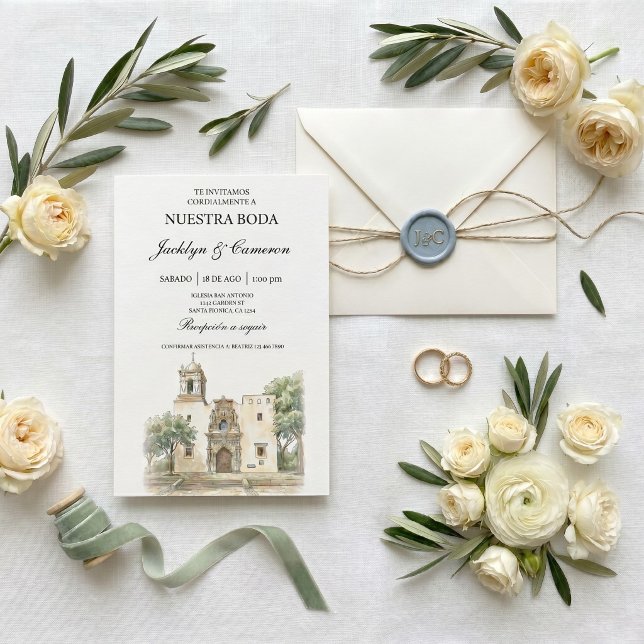 Kathedrale spanische Hochzeit Einladung (Von Creator hochgeladen)