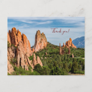 Kathedrale Türme Formationen Colorado Danke Postkarte