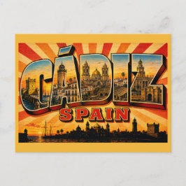 Kathedrale und älteste Stadt von Cádiz, Spanien Postkarte