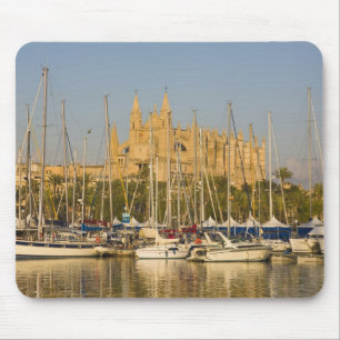 Kathedrale und Marina, Palma, Mallorca, Spanien 2 Mousepad