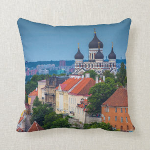 Kathedrale und Stadtbild Estland Kissen