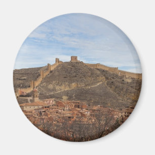 Kathedrale und Stadtmauern Albarracín, Aragon Span Magnet