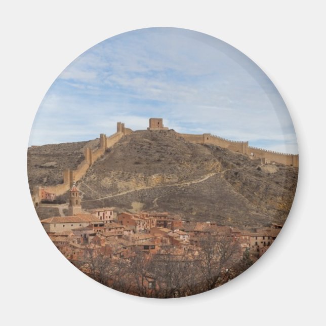 Kathedrale und Stadtmauern Albarracín, Aragon Span Magnet (Vorne)