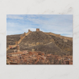 Kathedrale und Stadtmauern Albarracín, Aragon Span Postkarte
