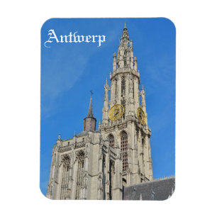 Kathedrale "Unsere Dame" in Antwerpen, Belgien Magnet