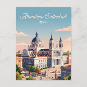 Kathedrale von Almudena Spanien Postkarte