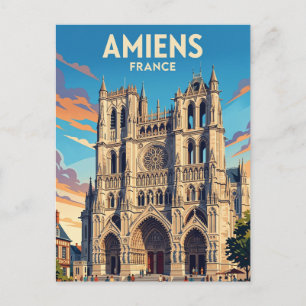 Kathedrale von Amiens Frankreich Postkarte