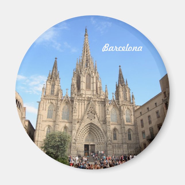Kathedrale von Barcelona Magnet (Vorne)