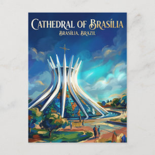 Kathedrale von Brasília Brasilien Postkarte