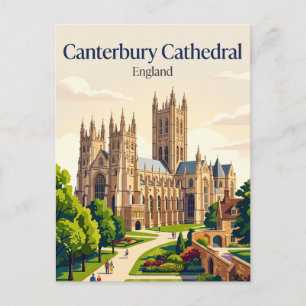 Kathedrale von Canterbury England Postkarte