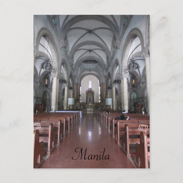 Kathedrale von Manila Postkarte (Vorderseite)