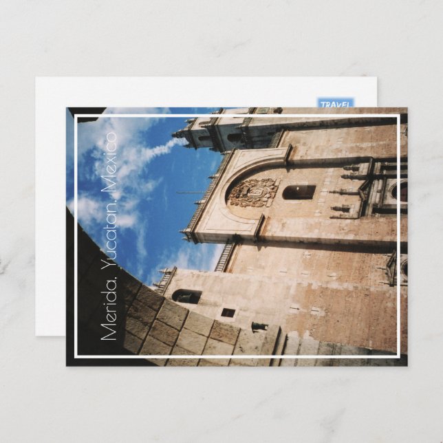 Kathedrale von Merida, Yucatan, Mexiko Postkarte (Vorne/Hinten)