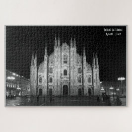 Kathedrale von Milano - Italien - Schwarzweiß-Foto Puzzle