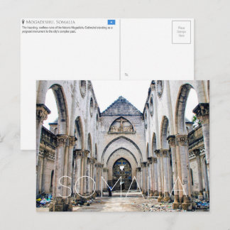 Kathedrale von Mogadischu, Somalia Reise-Postkarte Postkarte