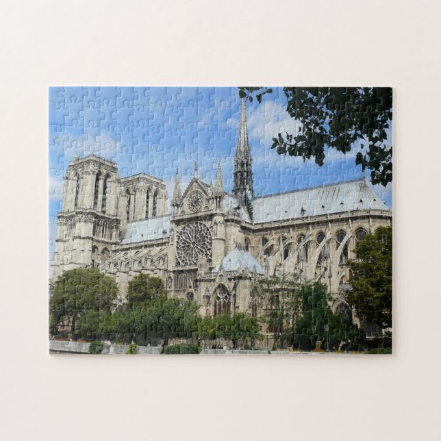 Kathedrale von Notre Dame in Paris Puzzle (Horizontal)